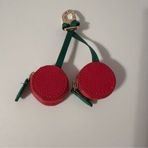 NWOT Cherry Purse/Keychain zipper opening Accessory
